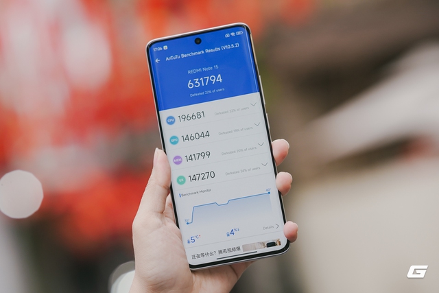 Trên tay Xiaomi Redmi Note 15 5G vừa ra mắt: Giá chỉ hơn 3 triệu đồng nhưng có thiết kế mỏng nhẹ, chip Snapdragon, pin 5.800mAh- Ảnh 11. Trên tay Xiaomi Redmi Note 15 5G vừa ra mắt: Giá chỉ hơn 3 triệu đồng nhưng có thiết kế mỏng nhẹ, chip Snapdragon, pin 5.800mAh- Ảnh 11.