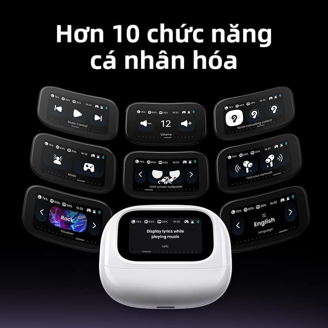 Tai nghe Ugreen EchoBuds Magic: Màn hình cảm ứng trên hộp sạc, chống ồn ngon, pin tốt, nhiều tính năng giá sale khoảng 700.000đ- Ảnh 9. Tai nghe Ugreen EchoBuds Magic: Màn hình cảm ứng trên hộp sạc, chống ồn ngon, pin tốt, nhiều tính năng giá sale khoảng 700.000đ- Ảnh 9.