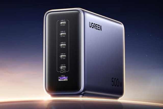 Ugreen ra mắt trạm sạc 500W khủng: Sạc cùng lúc 6 thiết bị, bao gồm cả laptop chơi game- Ảnh 1. Ugreen ra mắt trạm sạc 500W khủng: Sạc cùng lúc 6 thiết bị, bao gồm cả laptop chơi game- Ảnh 1.