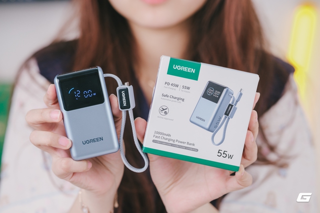 Đ&atilde; t&igrave;m thấy pin dự ph&ograve;ng "ch&acirc;n &aacute;i" mới: Thiết kế nhỏ gọn, c&ocirc;ng suất cao sạc được cả MacBook, t&iacute;ch hợp m&agrave;n h&igrave;nh, gi&aacute; sale chỉ hơn 600.000 đồng - Ảnh 1.