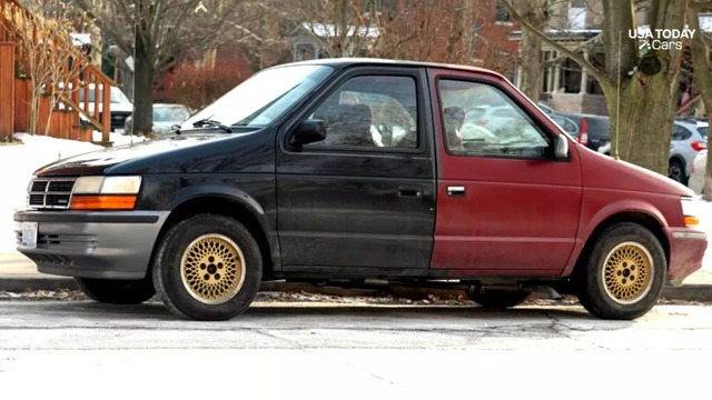 Thợ cơ kh&iacute; Detroit chế tạo chiếc xe minivan hai đầu độc đ&aacute;o từ hai nửa xe cũ chỉ trong ba ng&agrave;y - Ảnh 2.