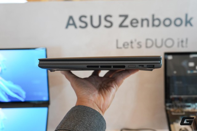 Đem laptop hai m&agrave;n h&igrave;nh đi "cử tạ": ASUS g&acirc;y sốc với độ bền của Zenbook DUO tại CES 2026 - Ảnh 7.