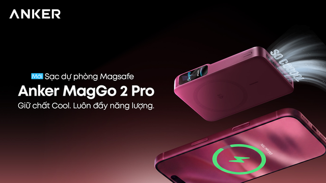 Anker MagGo Power Bank 2 Pro ra mắt tại Việt Nam, sạc không dây 25W và khả năng luôn giữ nhiệt ở 36 độ C - Ảnh 5.