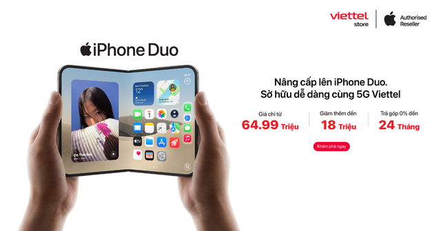 iPhone Duo ch&iacute;nh thức "l&ecirc;n kệ&rsquo;&rsquo; tại Viettel Store kể từ h&ocirc;m nay 23/10 - Ảnh 1.