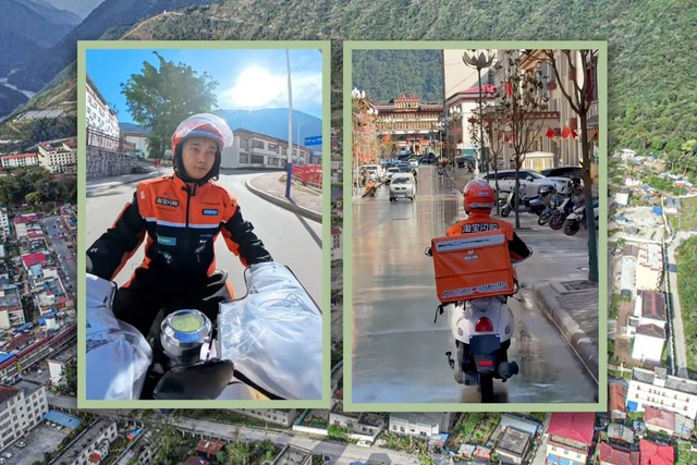 Chàng trai 24 tuổi trở thành shipper duy nhất tại huyện vùng sâu, mỗi ngày chạy 200 đơn hàng giữa núi rừng cô độc - Ảnh 4.