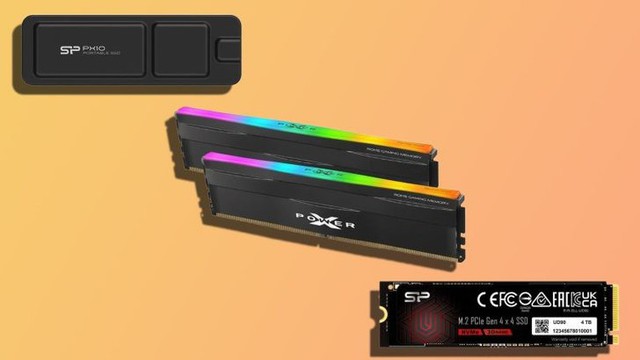 Bộ combo Silicon Power gồm SSD 4TB, RAM DDR5 64GB v&agrave; SSD di động 1TB gi&aacute; gần 27 triệu đồng - Ảnh 1.