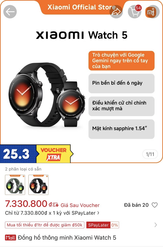 Tr&ecirc;n tay Xiaomi Watch 5 chạy Wear OS: Pin đến 6 ng&agrave;y, điều khiển bằng cử chỉ tay, gi&aacute; ưu đ&atilde;i 7.99 triệu - Ảnh 17.
