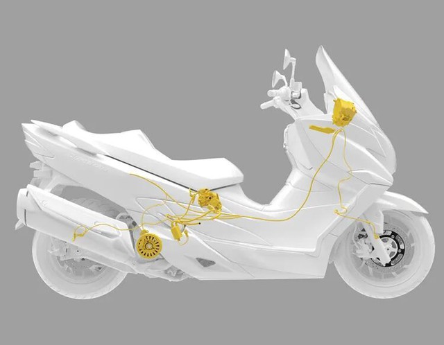 Bỏ xa trang bị, hạ gục gi&aacute; b&aacute;n: Mẫu xe tay ga con lai của Suzuki liệu c&oacute; đủ sức để đ&aacute;nh phủ đầu Honda ADV350 v&agrave; Yamaha XMAX? - Ảnh 2.