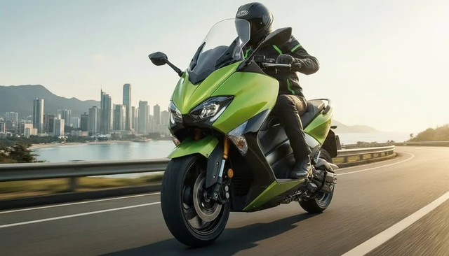 Lộ diện bằng sáng chế xe tay ga Hybrid của Kawasaki: Tham vọng tái định nghĩa Maxi Scooter? - Ảnh 3.