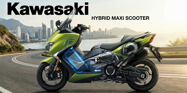 Lộ diện bằng sáng chế xe tay ga Hybrid của Kawasaki: Tham vọng tái định nghĩa Maxi Scooter? - Ảnh 1.
