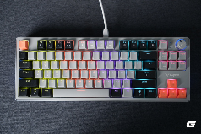 B&agrave;n ph&iacute;m cơ gi&aacute; 590.000 đồng c&oacute; knob xoay v&agrave; LED RGB - Ảnh 9.