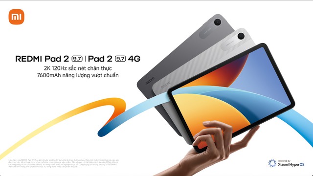 Xiaomi REDMI Pad 2 9.7 l&ecirc;n kệ tại Việt Nam: M&agrave;n 2K 120Hz, pin 7.600mAh, từ 4,99 triệu - Ảnh 1.