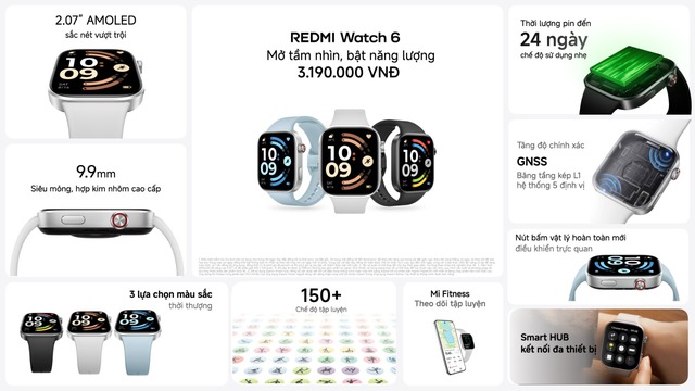 Loạt sản phẩm đồng hồ, tai nghe của Xiaomi vừa ra mắt, gi&aacute; rẻ chỉ hơn 1 triệu đồng - Ảnh 4.