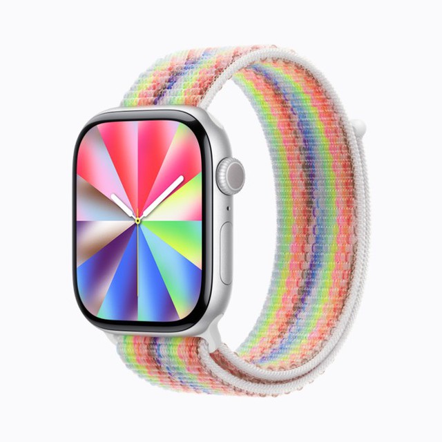 Mỗi năm một kiểu, mỗi năm một &yacute; nghĩa: Apple tiếp tục chuỗi Pride Edition bằng d&acirc;y dệt 11 m&agrave;u v&agrave; mặt đồng hồ cho ph&eacute;p người d&ugrave;ng tự chọn m&agrave;u từ cờ Pride - Ảnh 1.