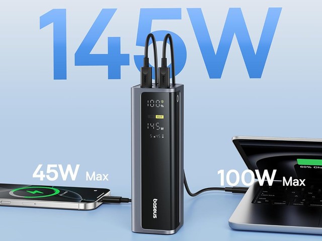 Baseus ra mắt pin sạc dự phòng EnerGeek GR12 dung lượng 20.800mAh, hỗ trợ sạc 145W cho 4 thiết bị cùng lúc - Ảnh 2.