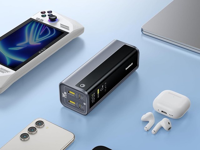 Baseus ra mắt pin sạc dự phòng EnerGeek GR12 dung lượng 20.800mAh, hỗ trợ sạc 145W cho 4 thiết bị cùng lúc - Ảnh 1.