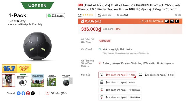 Tag định vị h&igrave;nh quả b&oacute;ng "đu trend" World Cup, gi&aacute; chỉ v&agrave;i trăm ng&agrave;n đồng - Ảnh 10.