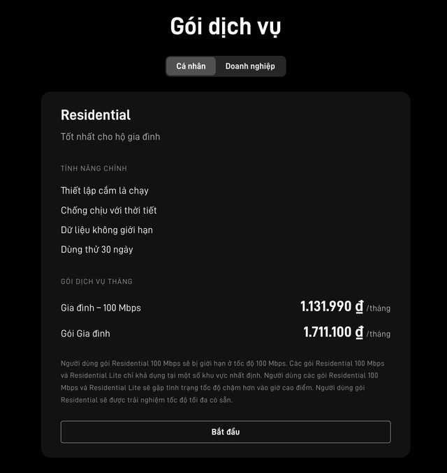 Starlink chính thức có mặt tại Việt Nam, giá từ 1,13 triệu đồng mỗi tháng - Ảnh 1.