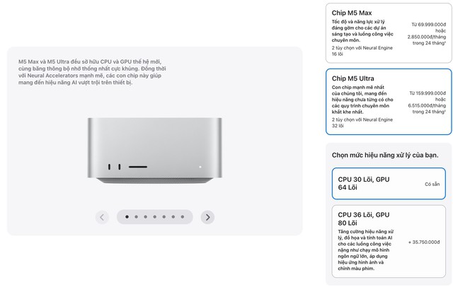 Mac Studio mới ra mắt với M5 Max và M5 Ultra: “Quái vật hiệu năng” với chip mạnh nhất Apple từng tạo ra, có thể ghép bốn máy thành cụm AI, giá từ 69,9 và 159,9 triệu - Ảnh 5.