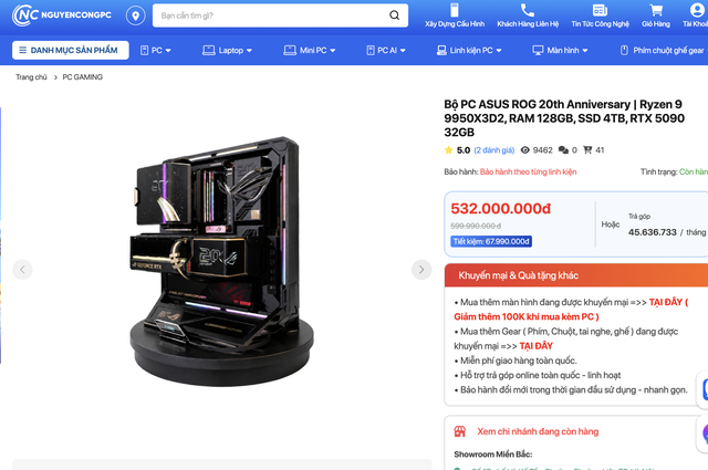 ASUS tung loạt linh kiện phiên bản kỷ niệm 20 năm: Đã có giá tại Việt Nam, ráp cả bộ chỉ hơn... 500 triệu - Ảnh 13.