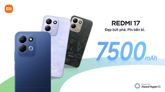 Xiaomi ra mắt REDMI 17 Series tại Việt Nam: Pin 7.500mAh, gi&aacute; từ 5,99 triệu đồng - Ảnh 1.