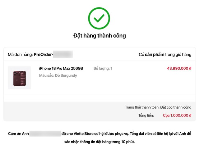 Chỉ trong 1 ng&agrave;y, c&aacute;c đại l&yacute; thu về 300 tỷ tiền cọc iPhone 18 Pro v&agrave; iPhone 18 Pro Max - Ảnh 1.