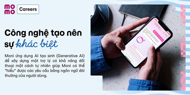 MoMo AI Moni: lớp trợ thủ t&agrave;i ch&iacute;nh tiếng Việt xuy&ecirc;n suốt ứng dụng, hỗ trợ giao dịch 24/7 v&agrave; bảo mật 99,999% độ ch&iacute;nh x&aacute;c - Ảnh 1.