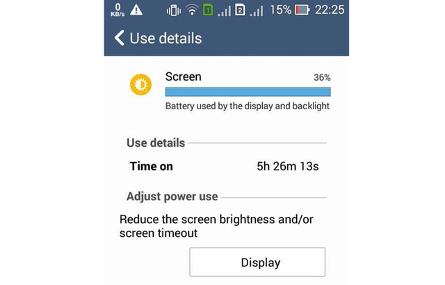 Sau khi độ pin, Zenfone 4 có thể hoạt động khi bật màn hình liên tục ở mức 5 tiếng 30 phút. Thời gian sẽ tăng hoặc giảm tùy thuộc vào việc sử dụng của mỗi cá nhân.