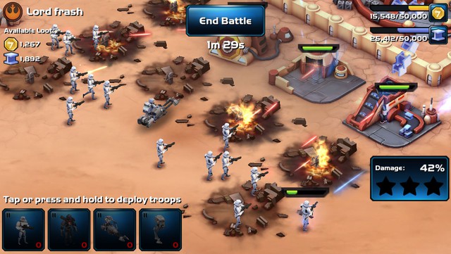 Star Wars: Commander - Bản sao hoàn hảo của Clash of Clans