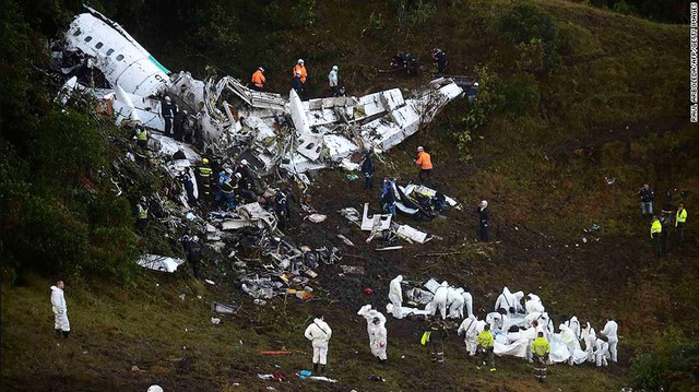 
Hình ảnh chiếc máy bay bị tai nạn tại Colombia vào ngày 29/11 vừa qua
