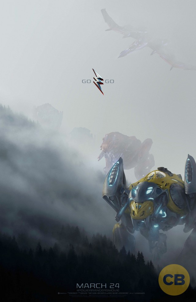 
Hình ảnh poster mới với robot khổng lổ Zord xuất hiện
