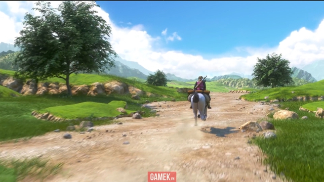 
Nhân vật có thể di chuyển bằng ngựa trong Dragon Quest XI
