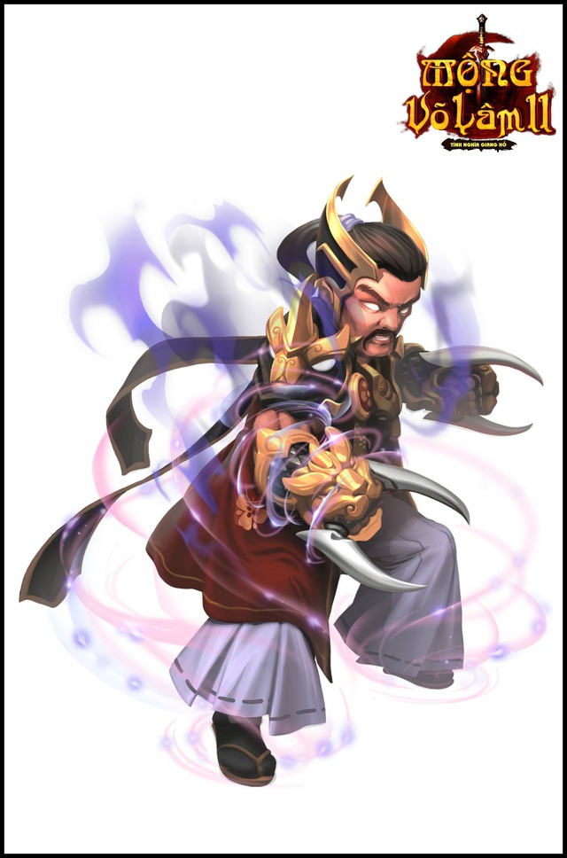 
Tạo hình của nhân vật Tuyệt Vô Thần trong game Mộng Võ Lâm 2
