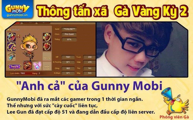 
Top 1 Gunny Mobi với nick name Lee Gun
