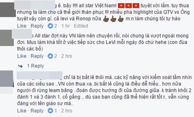 
Fan hâm mộ Việt Nam động viên anh
