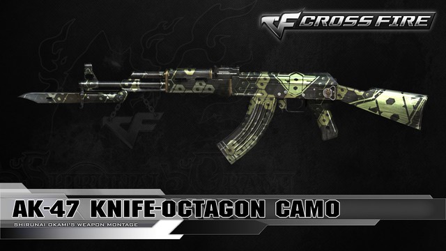 
AK-47 Knife Octagon Camo..
