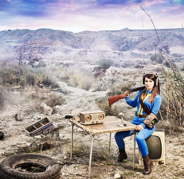 
Sonja trong trang phục cosplay Fallout 4.
