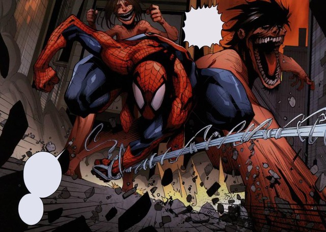 Bộ Spin Off gây bất ngờ khi cho Spider Man chiến đấu với các Titan