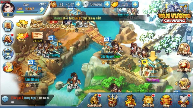 Khá đông người chơi đã tham gia trải nghiệm Vạn Vương Chi Vương trong ngày ra mắt