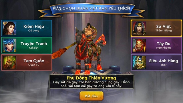 
Thánh Gióng - vị phần quen thuộc của người Việt trong game Việt
