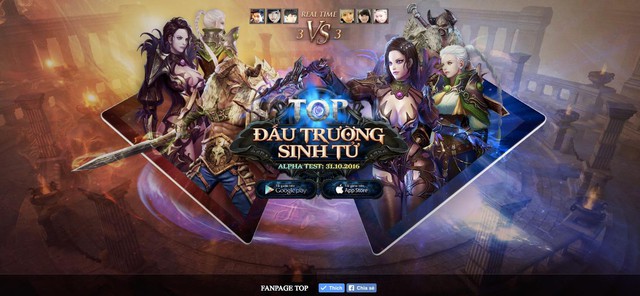 Sự xuất hiện trở lại của trang giới thiệu TOP – Đấu Trường Sinh Tử khiến làng game Việt dậy sóng