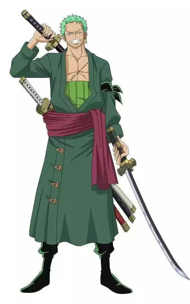 
Mái tóc màu xanh lá đã trở thành thương hiệu của anh chàng kiếm sĩ Roronoa Zoro.
