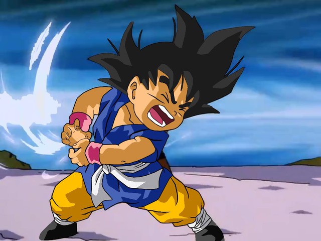 
Goku thi triển chiêu thức Kamehameha lúc còn nhỏ…
