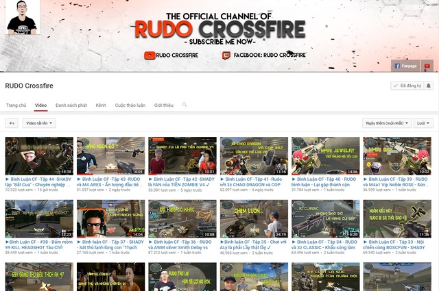 
Kênh Rudo Crossfire là “tài sản” quý giá nhất mà Rudo đóng góp cho cộng đồng người chơi Đột Kích
