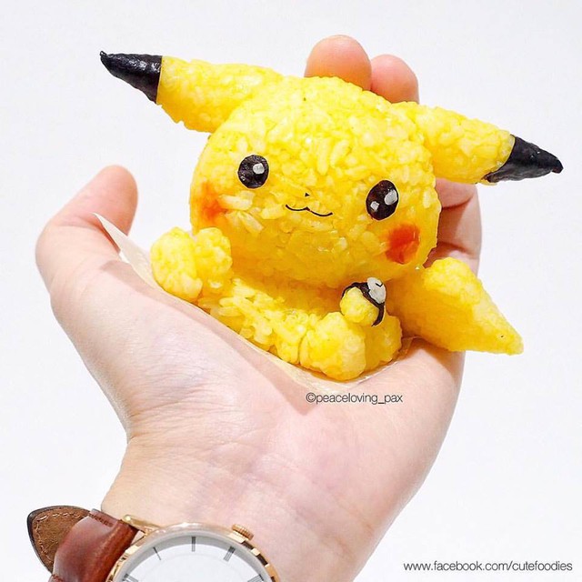 Cơm nắm Pikachu siêu đáng yêu, nhìn vậy ai mà nỡ ăn chứ?