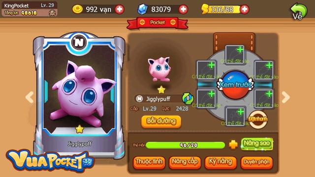 
Jigglypuff trong Vua Pocket 3D là một siêu “buff” trong đội hình

 
