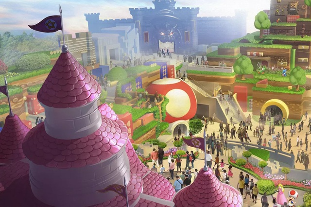 
Hình ảnh phác thảo về công viên giải trí mà Nintendo sẽ xây dựng trong tương lai.
