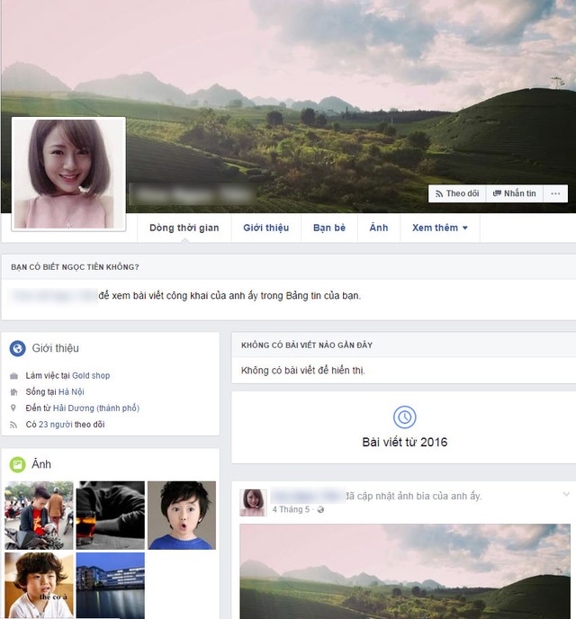 
Lấy avatar người nổi tiếng, ảnh đăng chỉ lèo tèo vài cái, không update thông tin hay status nào: Đích thị facebook giả!
