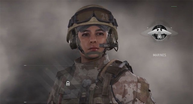 
Hình ảnh nhân vật nữ trong Call of Duty: Modern Warfare Remastered.
