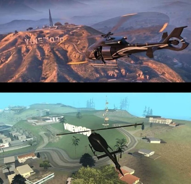 14 hình ảnh "xưa và nay" cho thấy đồ họa một trời một vực của "Grand Theft Auto"